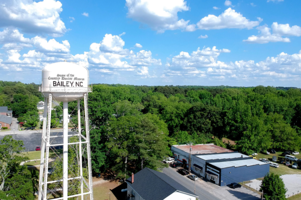 City of Bailey NC downtown street view for Corporate Catering in Bailey NC blog