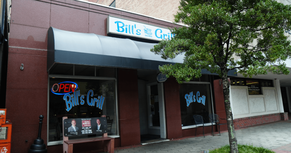 Bill's Grill in Downtown Wilson, NC, offering a variety of delicious meals in a welcoming atmosphere.