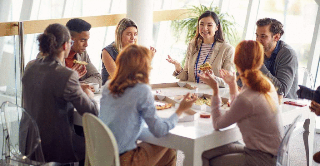 office holiday lunch in NC